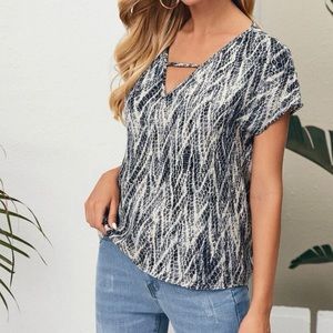 Snakeskin Print Top large